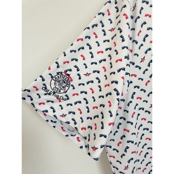 PUMA Volition America Aviator Sunglasses Print Golf Polo Men's XXL Performance - Picture 3 of 11